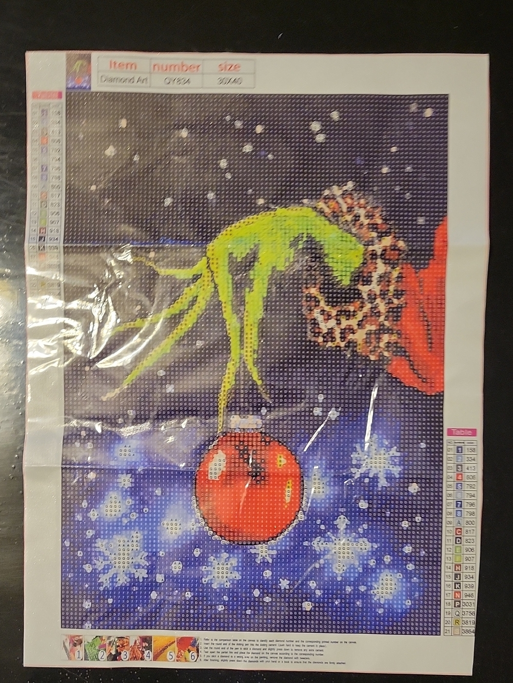 DIY Grinch Diamond Art Kit